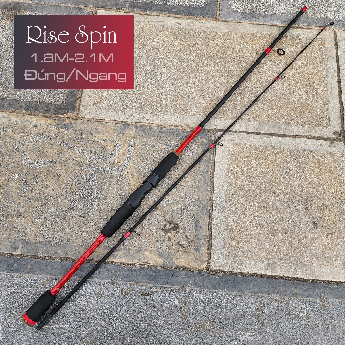 Cần câu lure máy ngang và máy đứng RISE SPIN