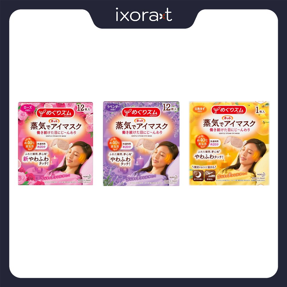Mặt Nạ Thư Giãn Mắt Kao Megrhythm 12Pcs hàng Nhật [3 màu]