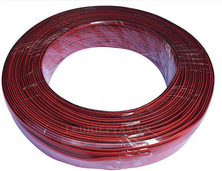 5 mét dây điện đôi đen đỏ, dây nối âm thanh