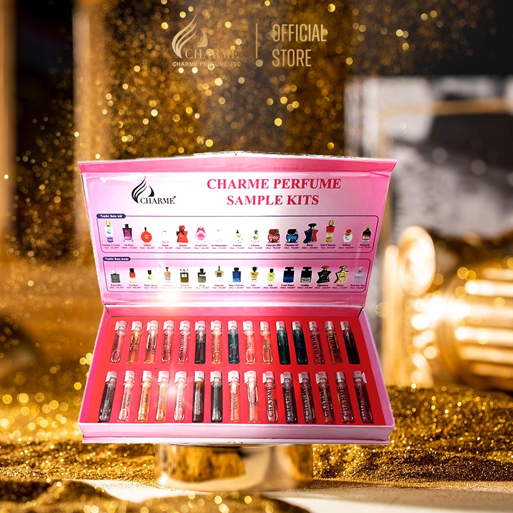 Bộ test nước hoa Charme 30 mùi chính hãng