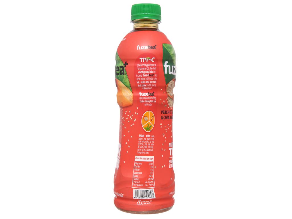 [GRO GIFT] Trà đào và hạt chia Fuze Tea 450ml