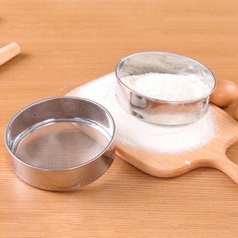 Rây Bột Tròn Inox 15 Cm