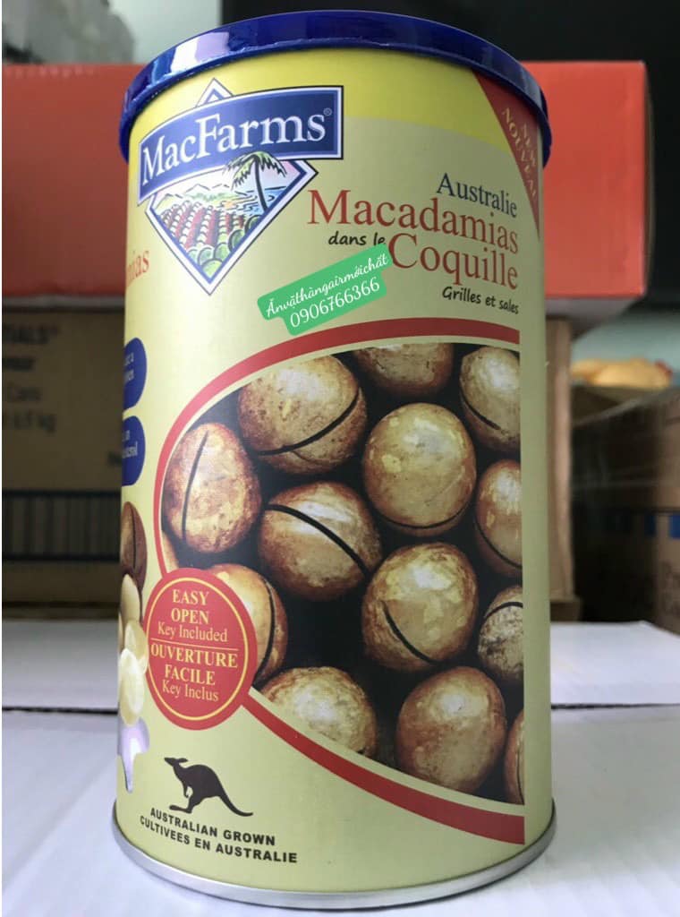 [DATE THÁNG 11/2027]HẠT MACCA MACFARMS CỦA ÚC HỘP 453 Gram