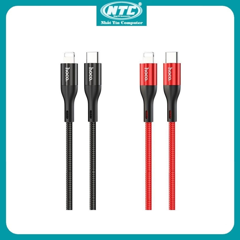Cáp sạc TypeC to TypeC 60W / TypeC to Lightning 20W Hoco X2 Max dài 0.25M / 1M /