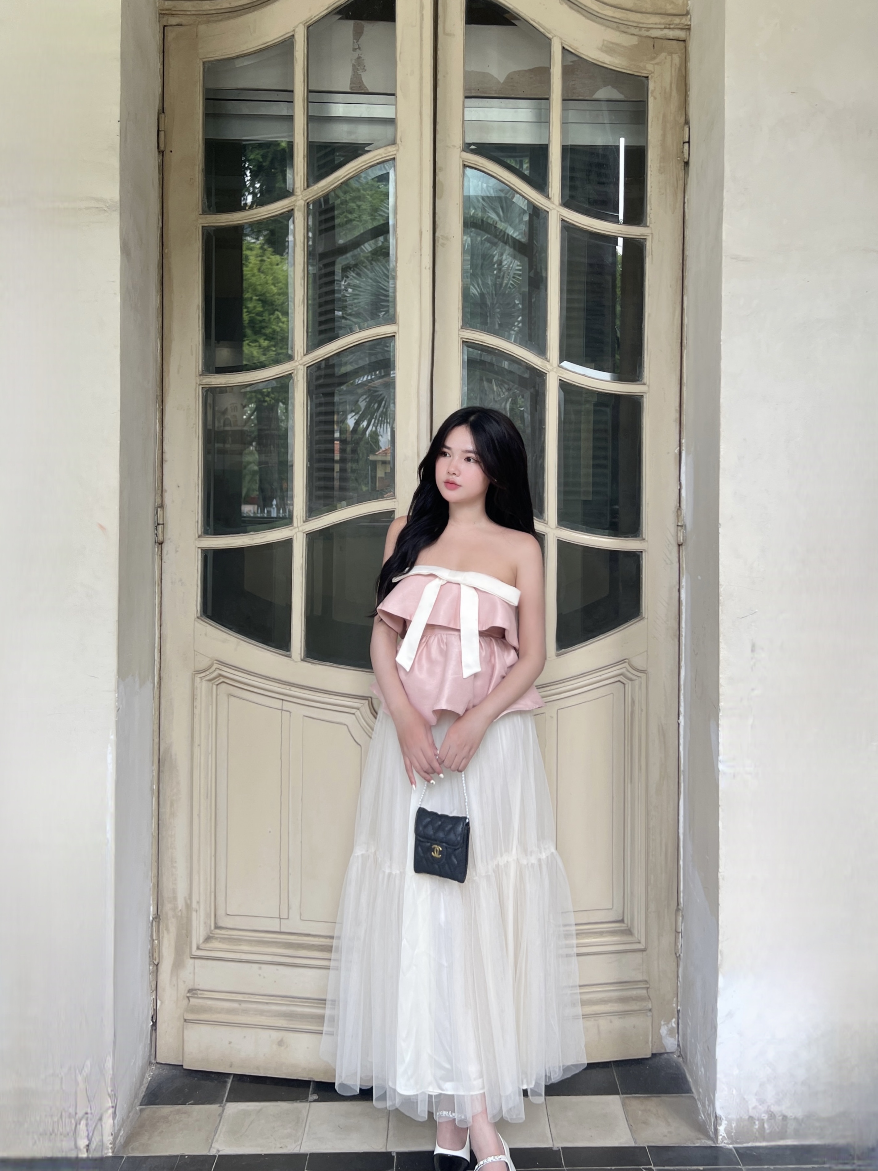 ✿ Somee studio ✿ Versailles midi skirt ✿ Chân váy midi lưới