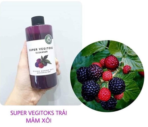 Sữa rửa mặt rau củ thải độc Super vegitoks cleanser Wonder bath 300 ml