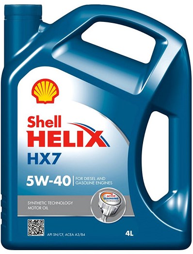 Nhớt Xe Shell Helix HX7 5W-40 (4L)