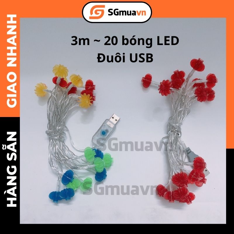 Dây đèn LED hình Lồng đèn Trang trí Nhà cửa
