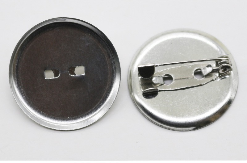 Phôi Pin cài áo đế tròn màu bạc ( gói 5 cái)