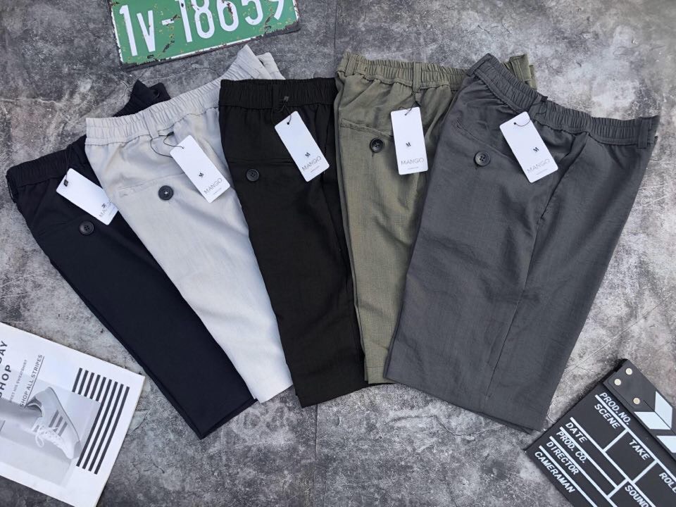 Quần short  đũi  nam - chất liệu đũi mặc nhẹ thoáng mát