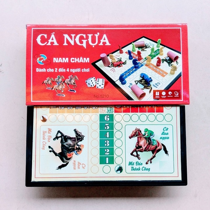 Bộ cờ cá ngựa có nam châm kích thước 28x28 cm