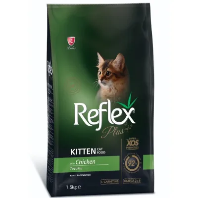 Thức Ăn Hạt Cho Mèo Con Reflex Plus Kitten Gói 1.5kg Vị Gà - Reflex Plus Kitten Food Chicken