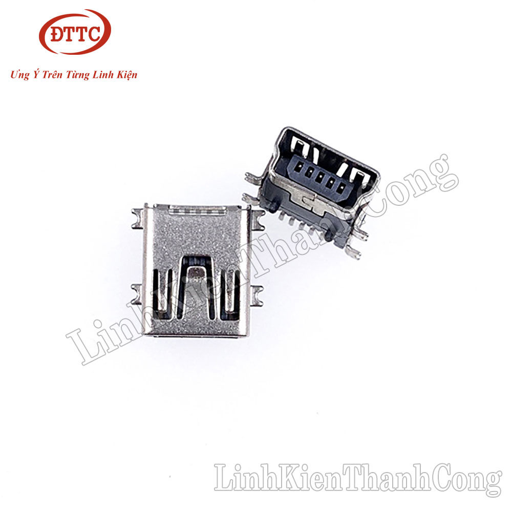 Cổng mini usb cái 5 chân loại dán