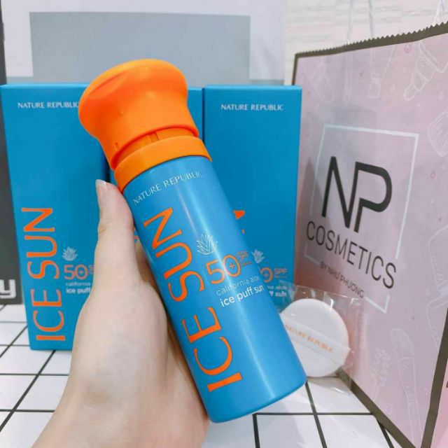 Kem chống nắng nature republic ice sun spf 50 pa+++