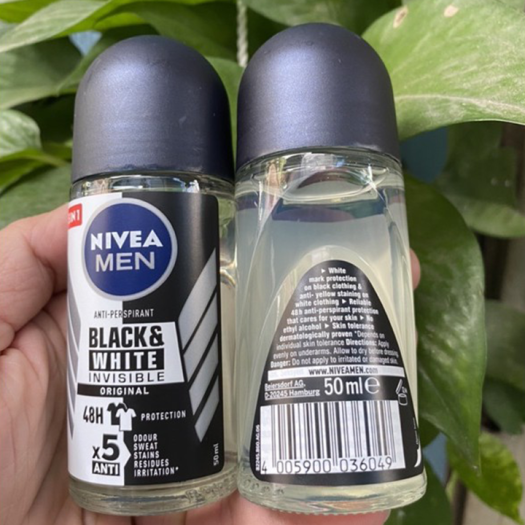 Lăn Khử Mùi Nivea Men 50ml - Black & White Original