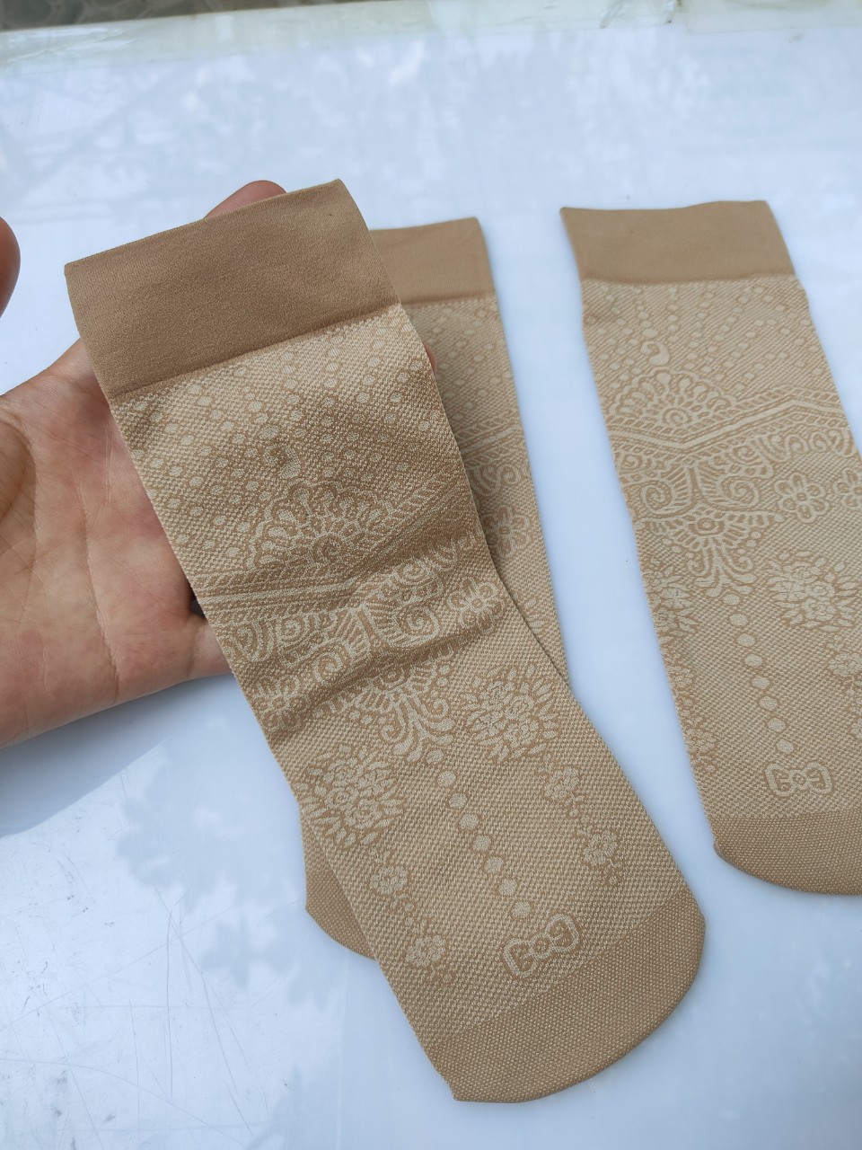 5 đôi tất gấm cho bà cho mẹ, tất da chân dày