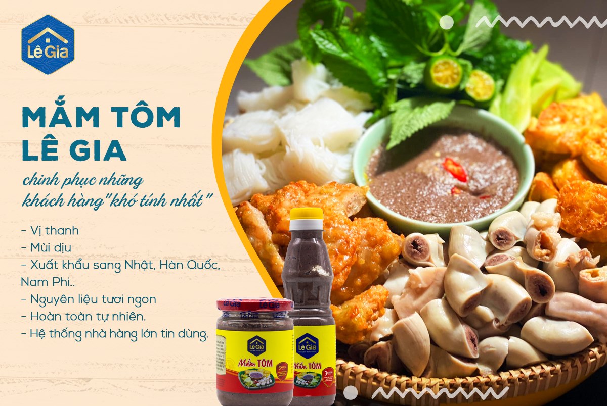 Mắm tôm  Lê Gia can 2L