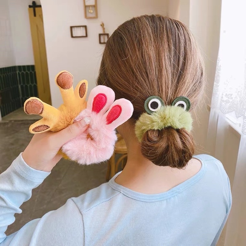 Dây cột tóc dây buộc tóc lông tai thú đáng yêu
