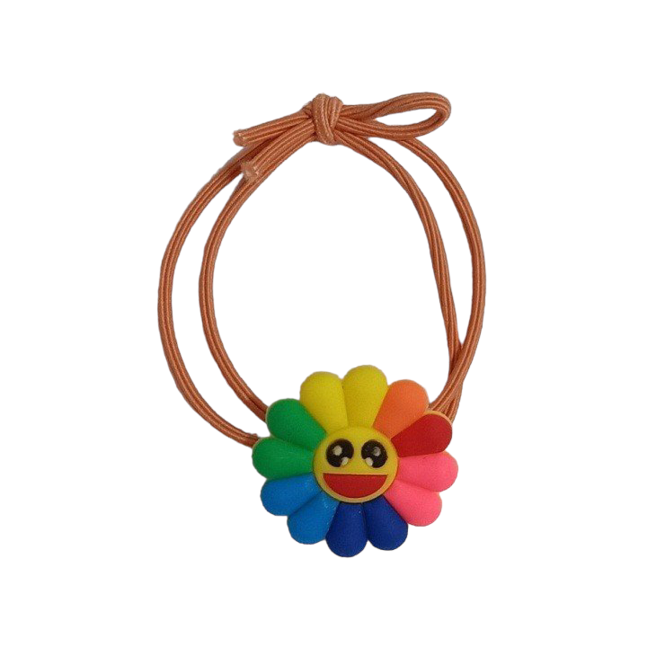 5 PCs solar flower hair band PK - HMT