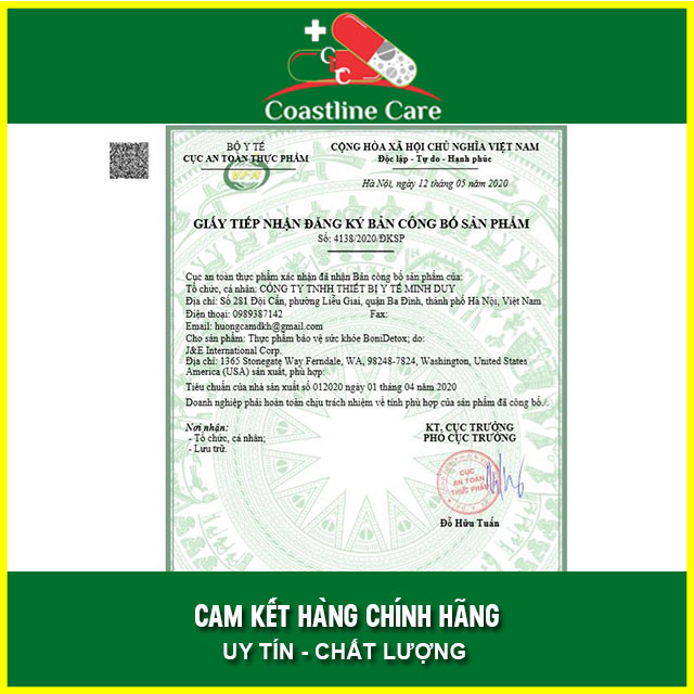 BoniDetox - Giúp Giải Độc Phổi & Ngừa Un.g T.hư Phổi (HỘP 30 VIÊN)