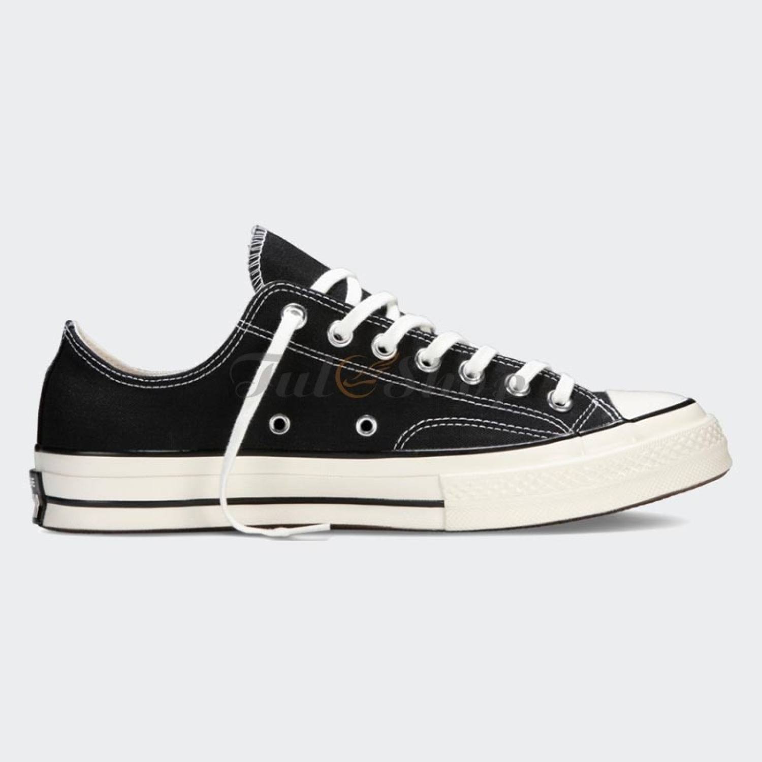 Giày sneaker Converse 1970s nam nữ cổ thấp màu đen (full box + túi converse + tất)