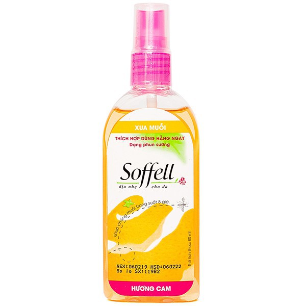 Kem Chống Muỗi Soffell - 60ml dạng bôi - Cam