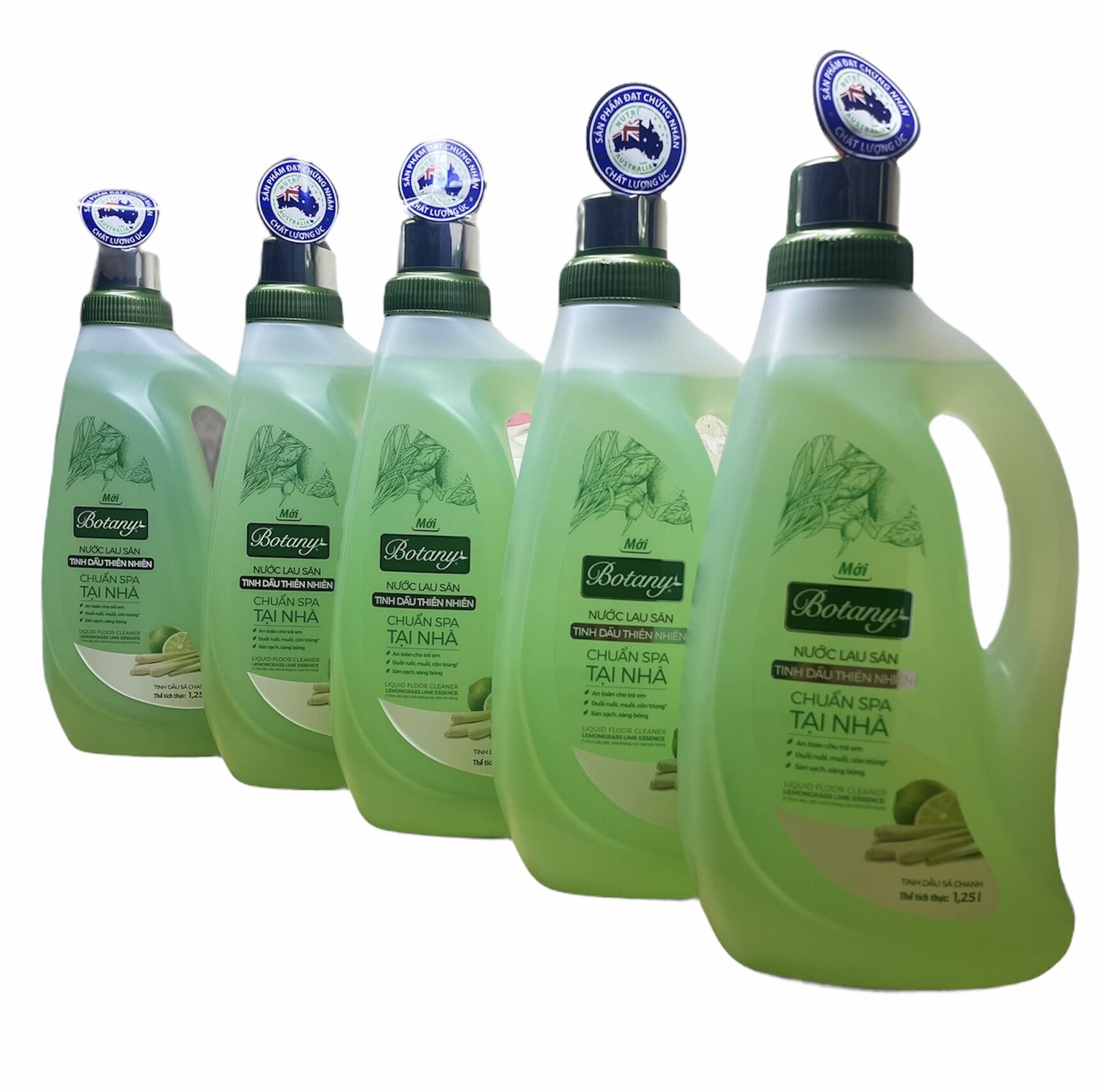 Combo 5 chai nước lau sàn Botany 125ml  (chanh sả)