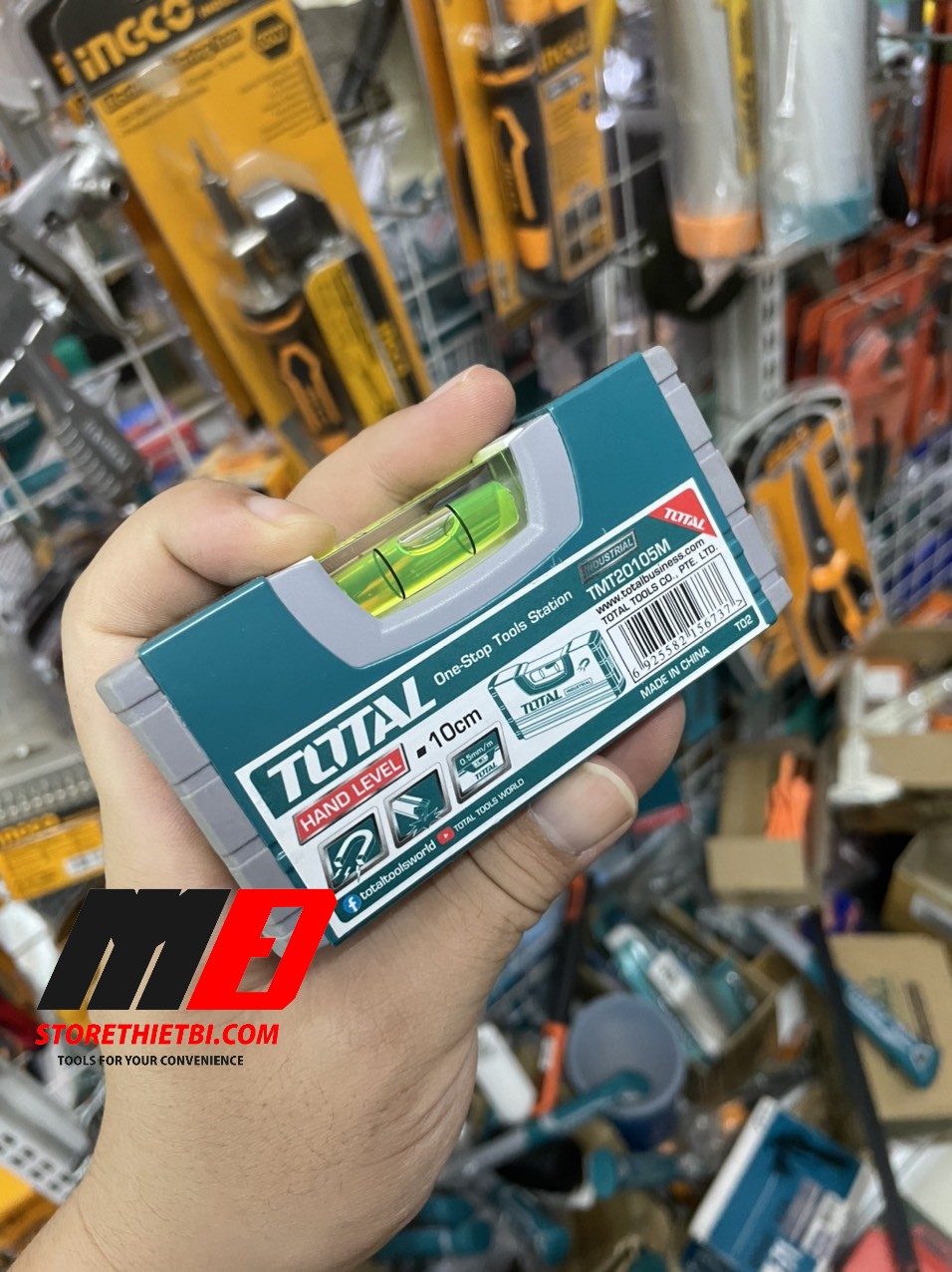 [HCM]Thước thủy từ tính Total 100mm TMT20105M