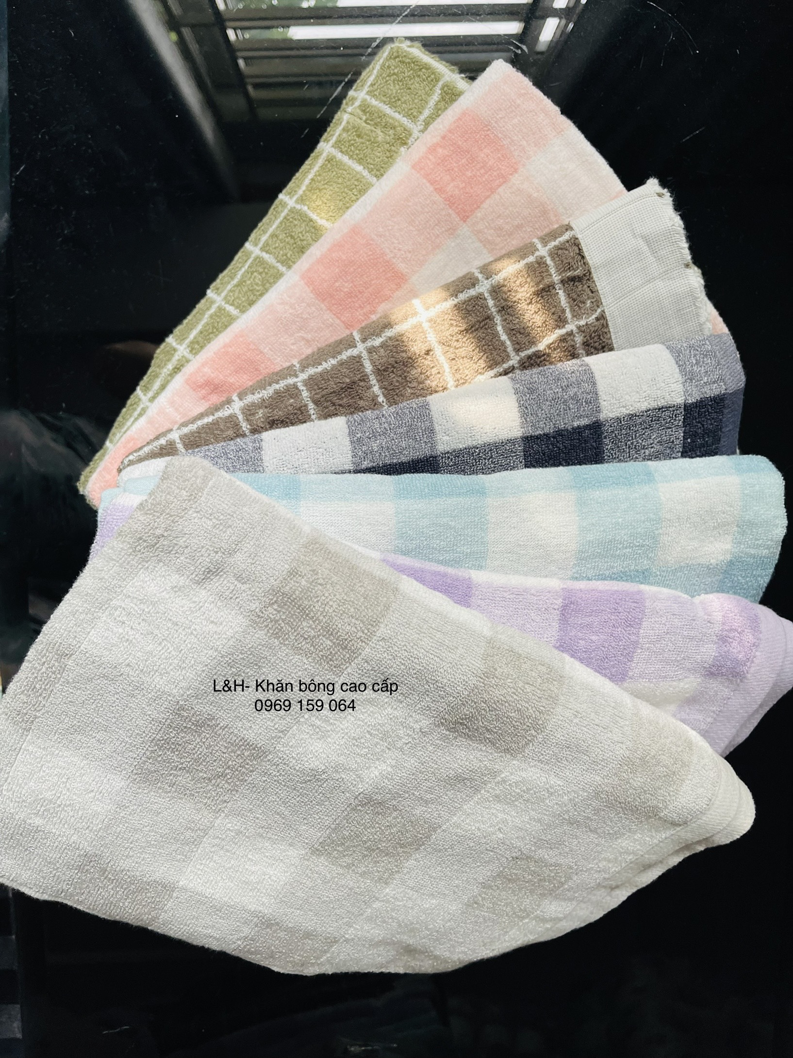 Khăn tắm Kẻ Nhật Muji, KT 70x140cm