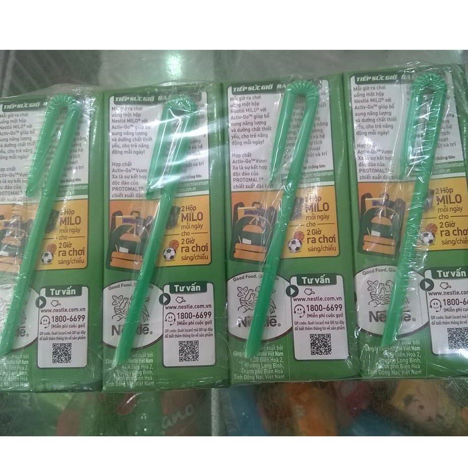 Lốc sữa Milo 180ml set 2 vỉ có đường