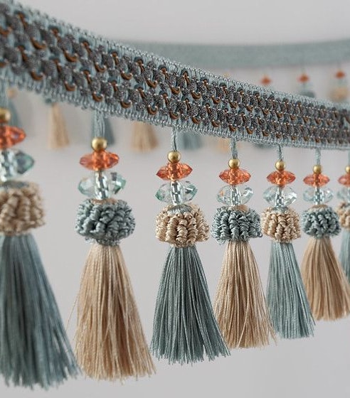 Rèm thổ cẩm trang trí xe tải