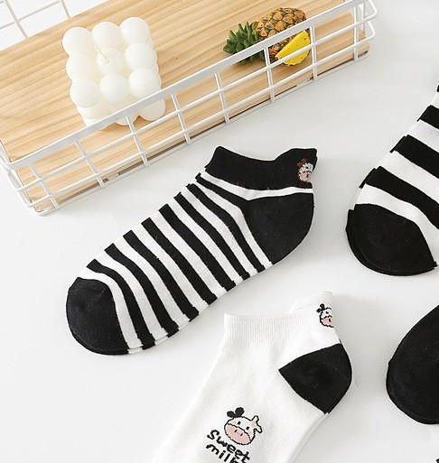 1 đôi vớ ngắn gót bò sữa dễ thương Phụ Kiện 68