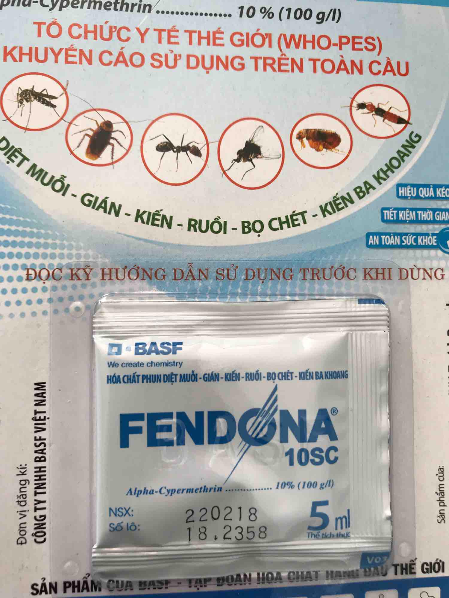 Thuốc diệt côn trùng Fendona 10SC