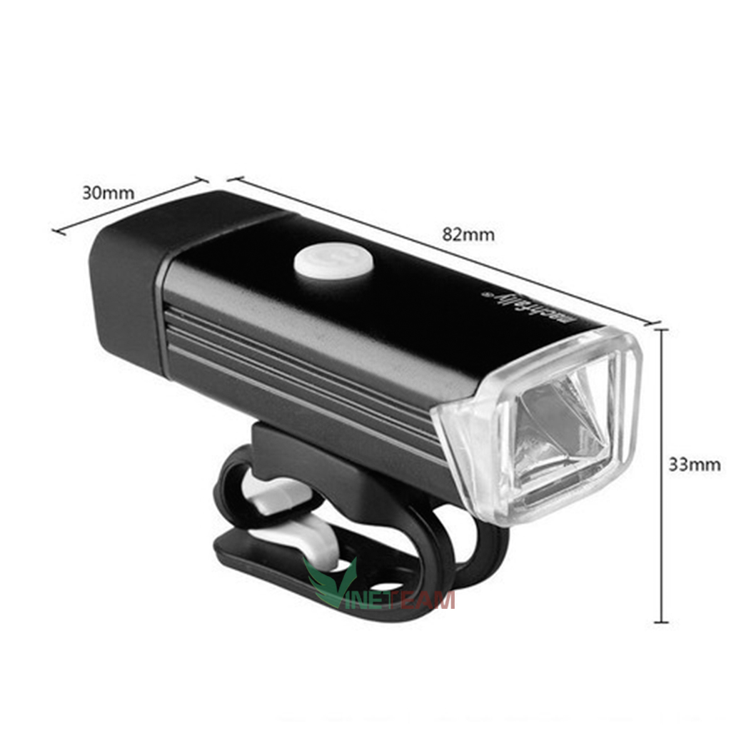 Đèn pha xe đạp siêu sáng Machfally-Sạc cổng USB-Chống nước Model EOS100 -DC4354