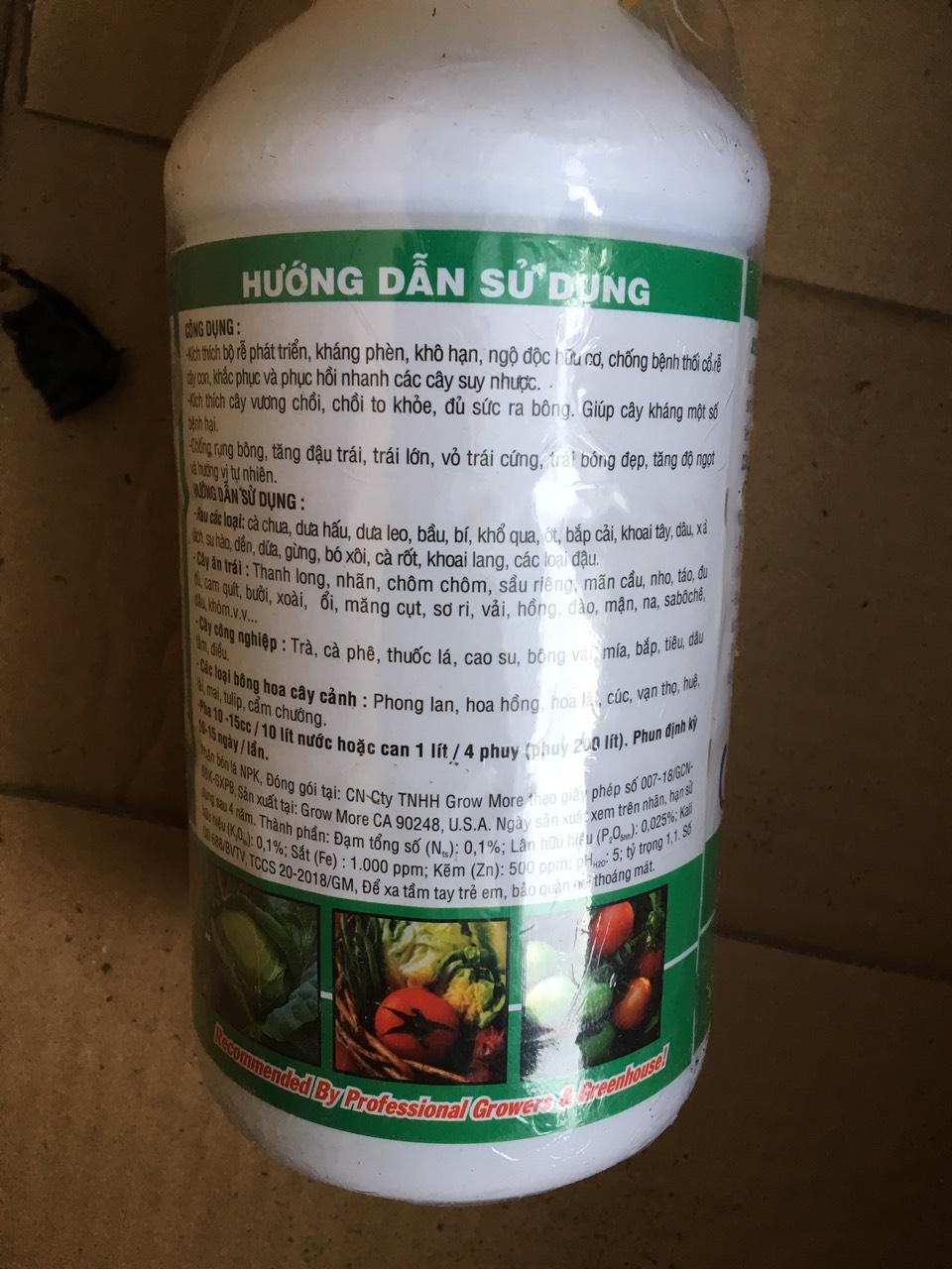 phân bón lá 1 lít jumpstar, một sản phẩm phân bón hữu cơ sinh học, là sự kết hợp độc đáo bởi 50 loại amino acid, vitamin và các chất điều hoà sinh trưởng thực vật đặc hiệu và các vi lượng quí hiếm với công nghệ tiên tiến,