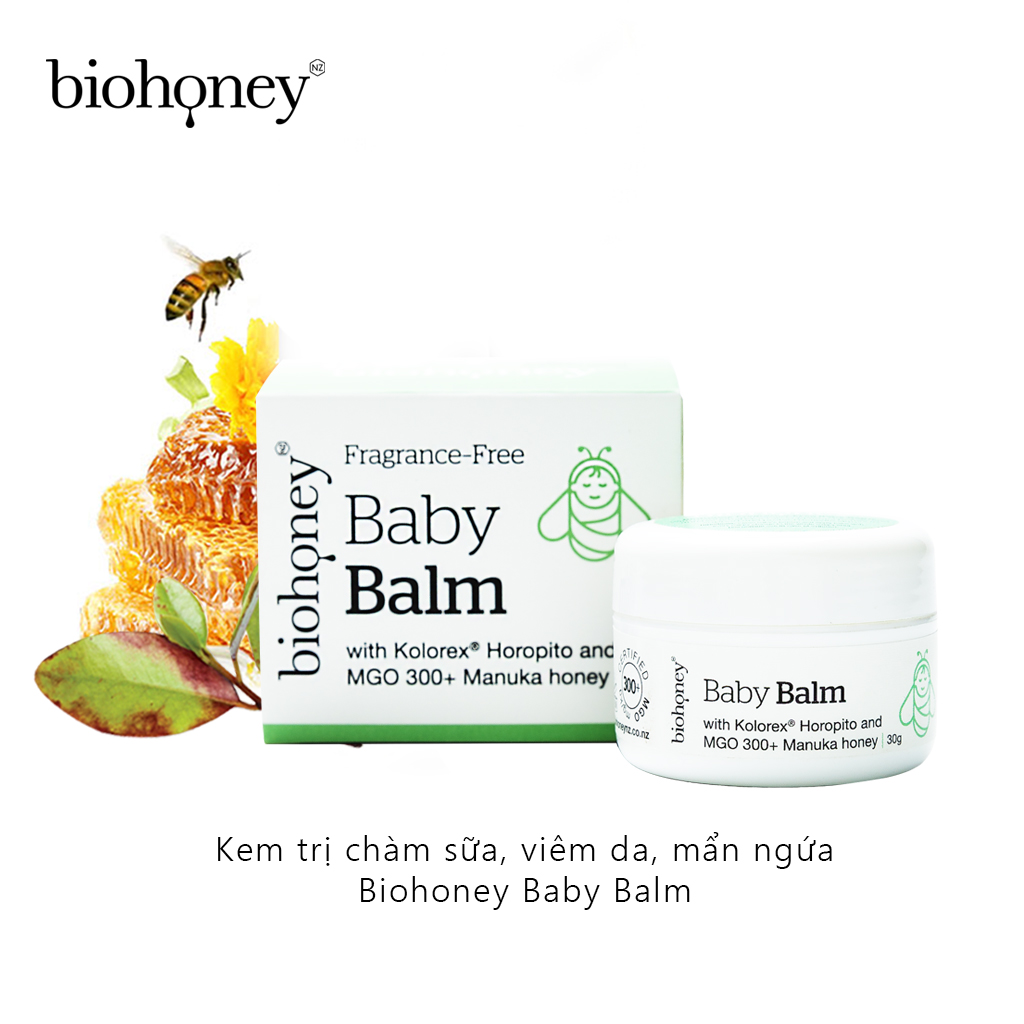 Kem Biohoney Baby Balm - Kem bôi chàm sữa, viêm da, hăm tả