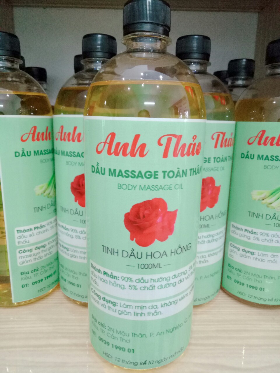 Dầu Massage Hương Hoa Hồng