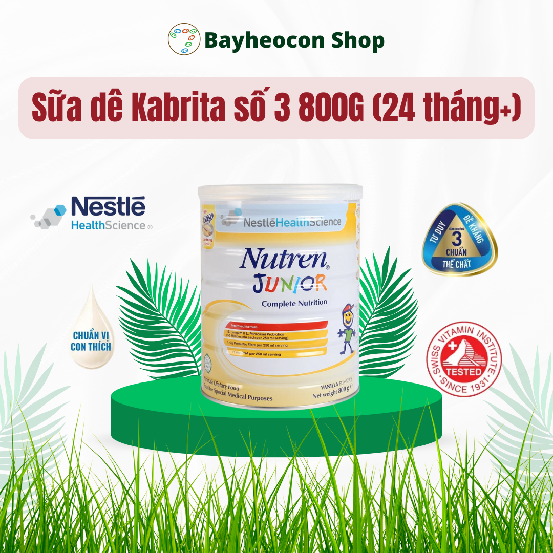 [Chính hãng] Sữa Nestlé Nutren Junior 800G - Thụy Sĩ