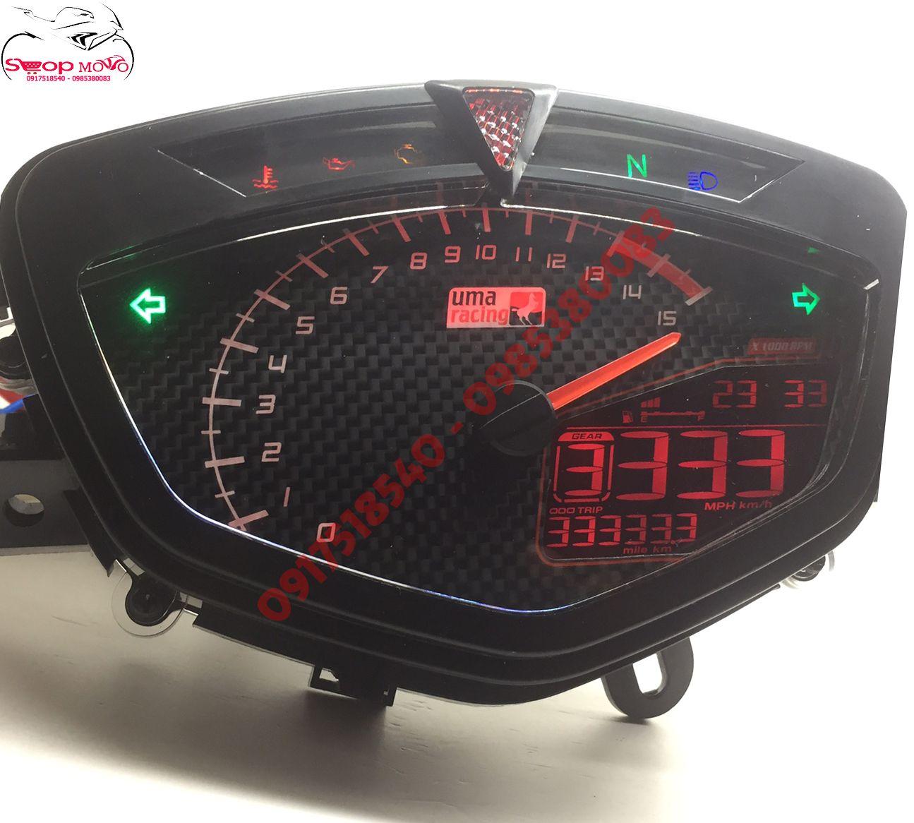 ĐỒNG HỒ UMA RACING KOSO 1-1 CHO SIRIUS/ EXCITER 2006-2010