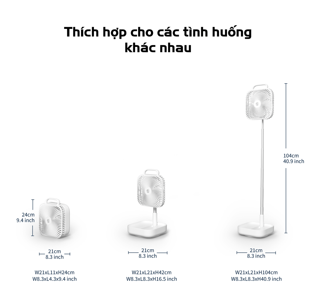 QUẠT TÍCH ĐIỆN GẤP GỌN SWITCHFAN