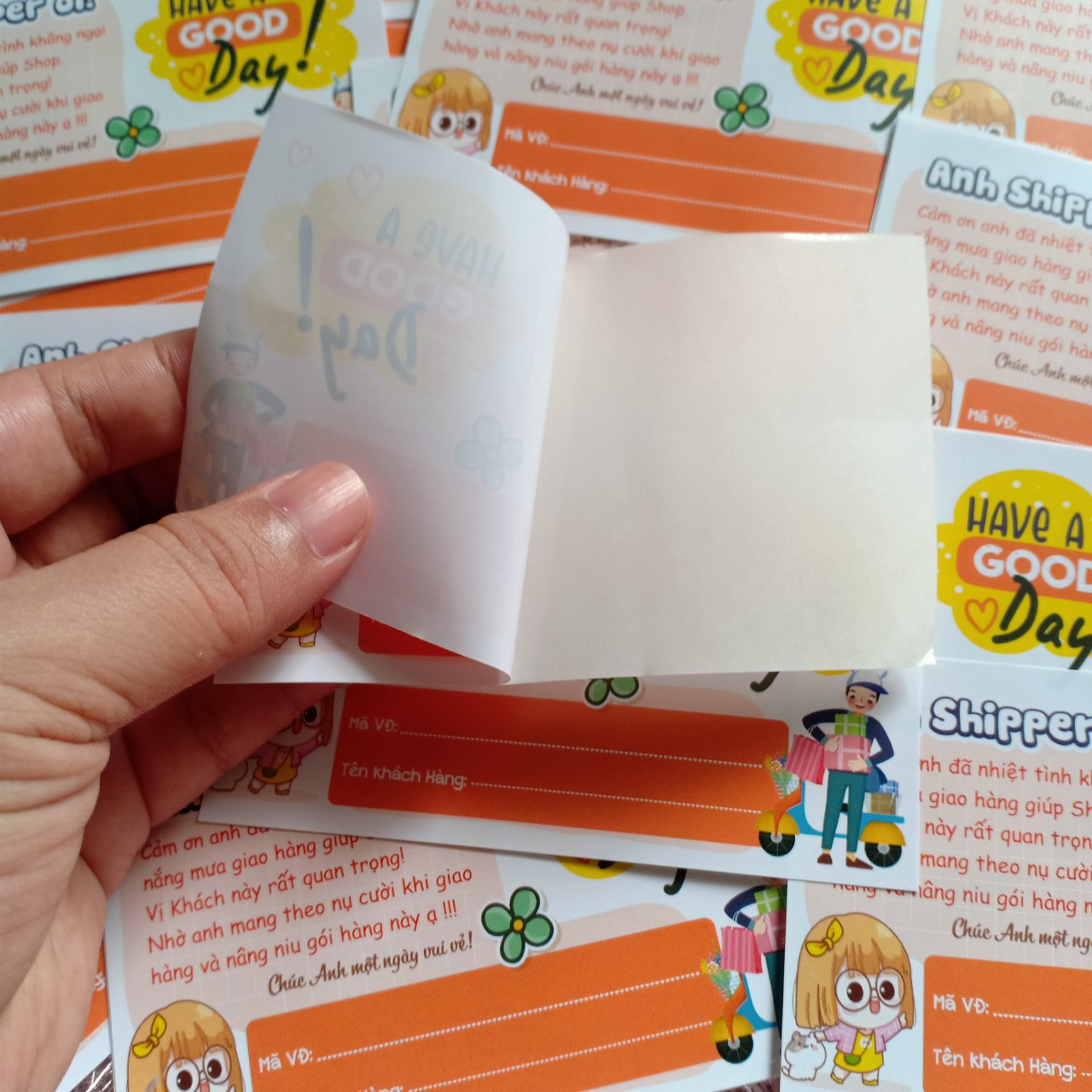 [HCM]Tem nhãn decal dán hàng cod cảm ơn anh shipper 100 cái