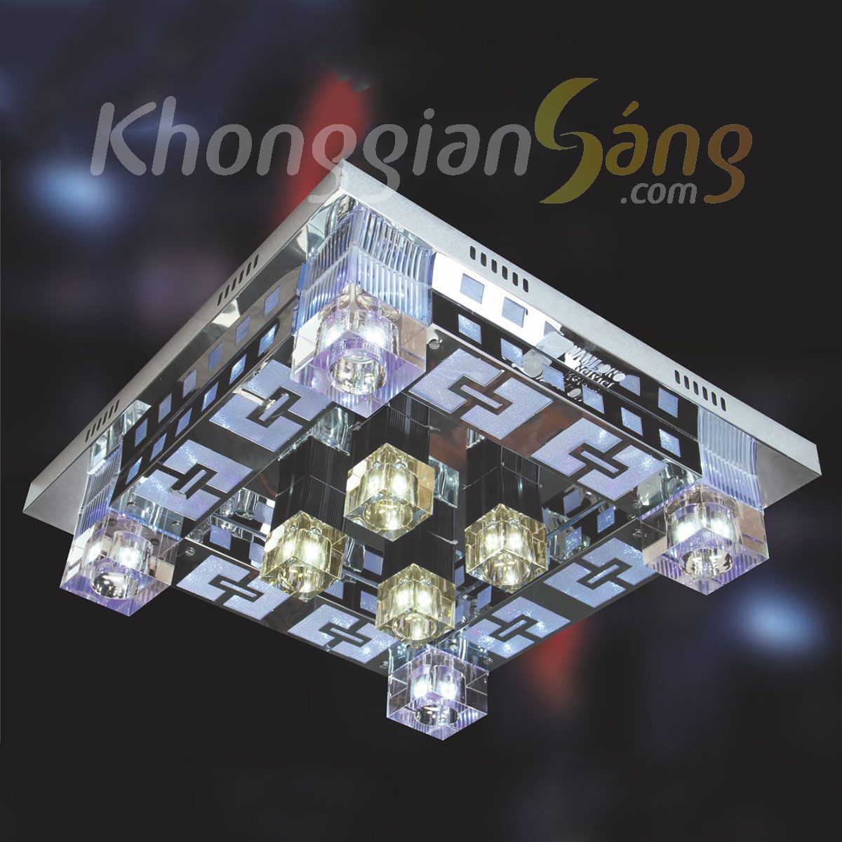 ĐÈN ỐP TRẦN LED VUÔNG (PHI 500mm x H150mm) KGC-6023AS