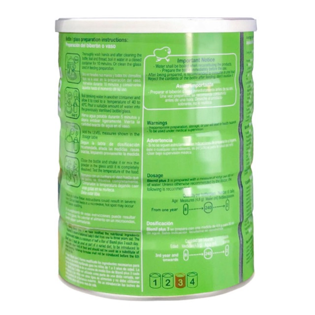 Sữa Blemil Số 3 800G