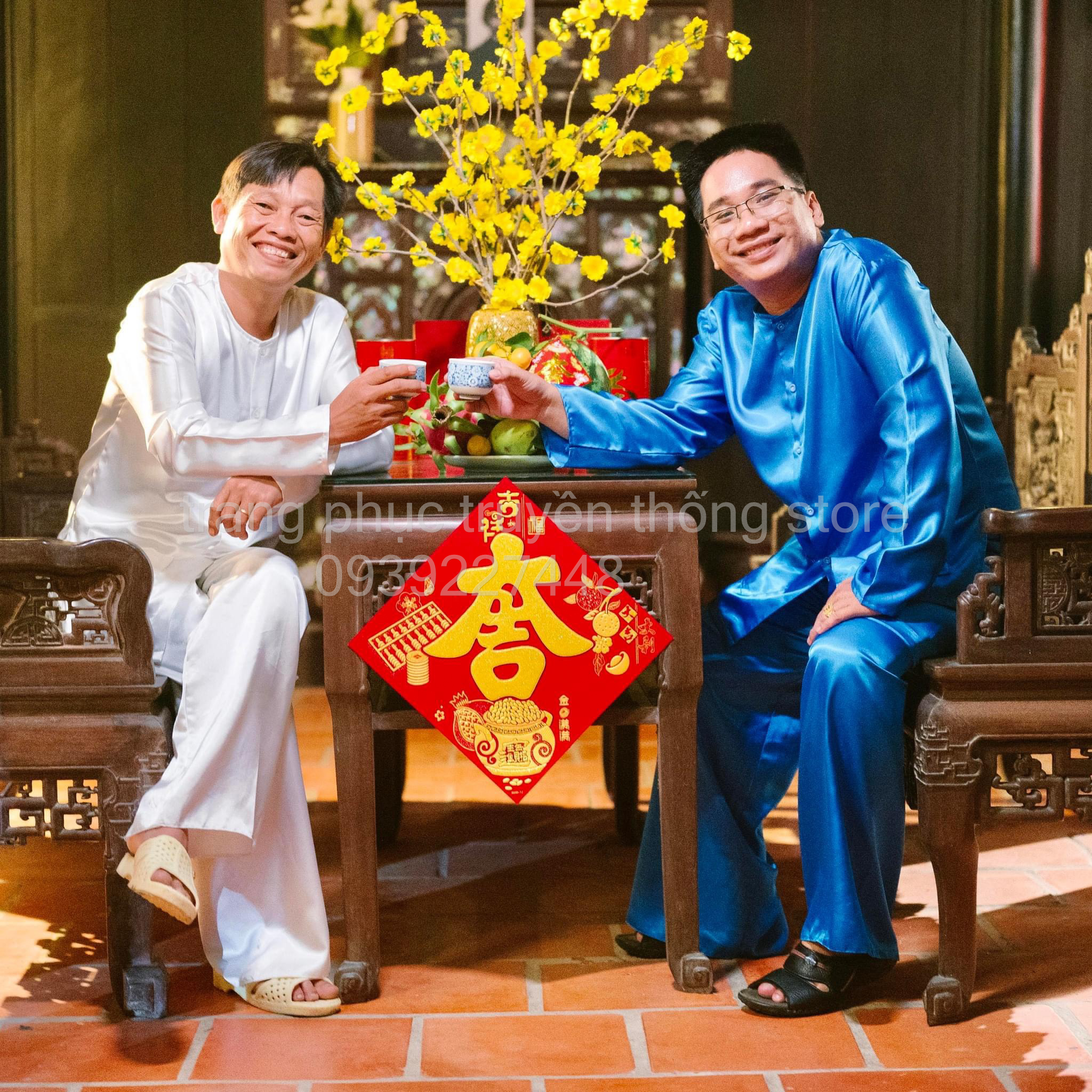 Bộ Bà Ba Nam Phi Bóng Xanh Truyền Thống