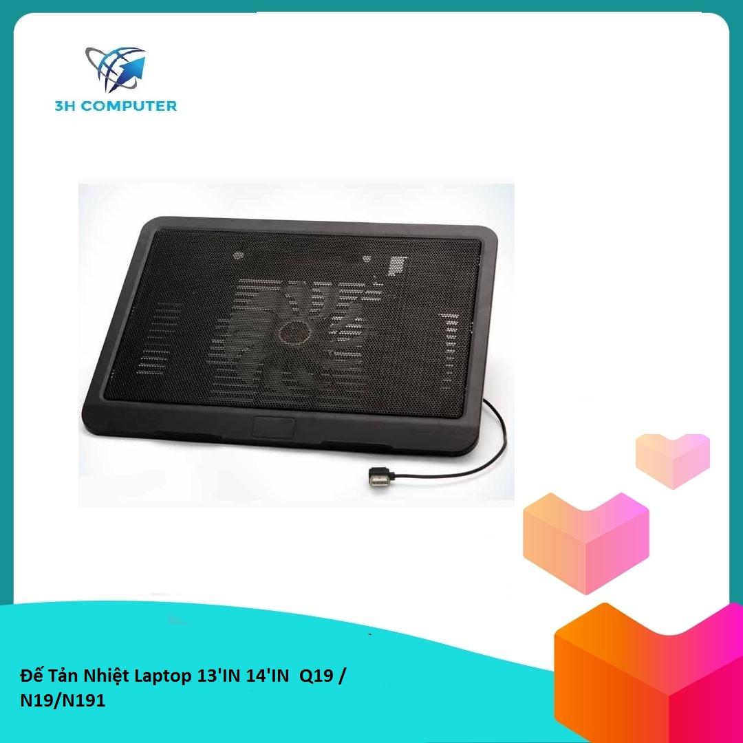 [HCM]Đế Quạt tản nhiệt laptop Notebook cooler N191 (Đen)
