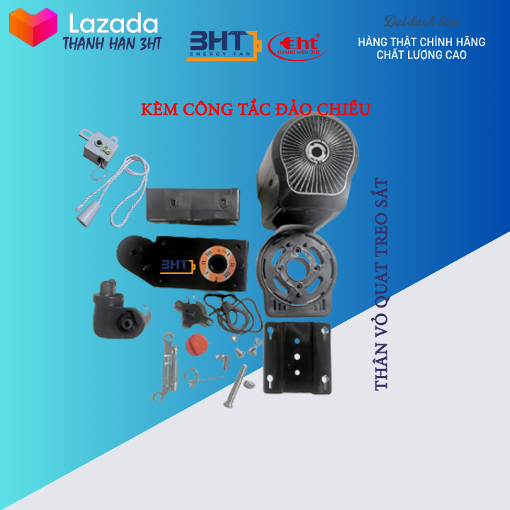 5 BỘ - VỎ QUẠT TREO THÂN SẮT FULL BỘ