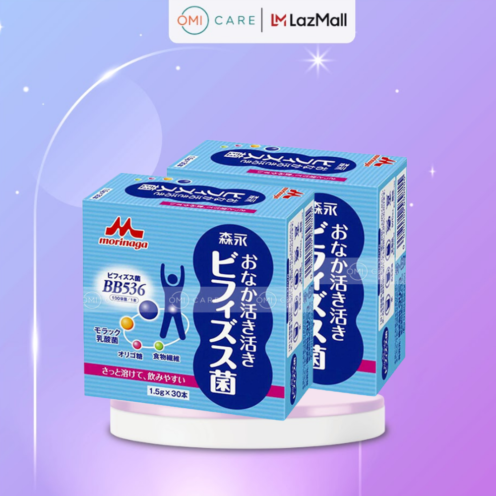 Combo 02 hộp bột men vi sinh bổ sung lợi khuẩn bb536 tốt cho hệ tiêu hóa chứa 20 tỷ lợi khuẩn bb536 30 gói x 1.5g