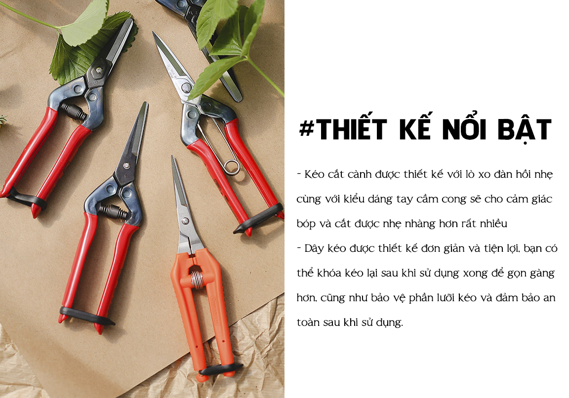 Kéo cắt cành cao cấp Nhật bản Chikamasa T-55SC