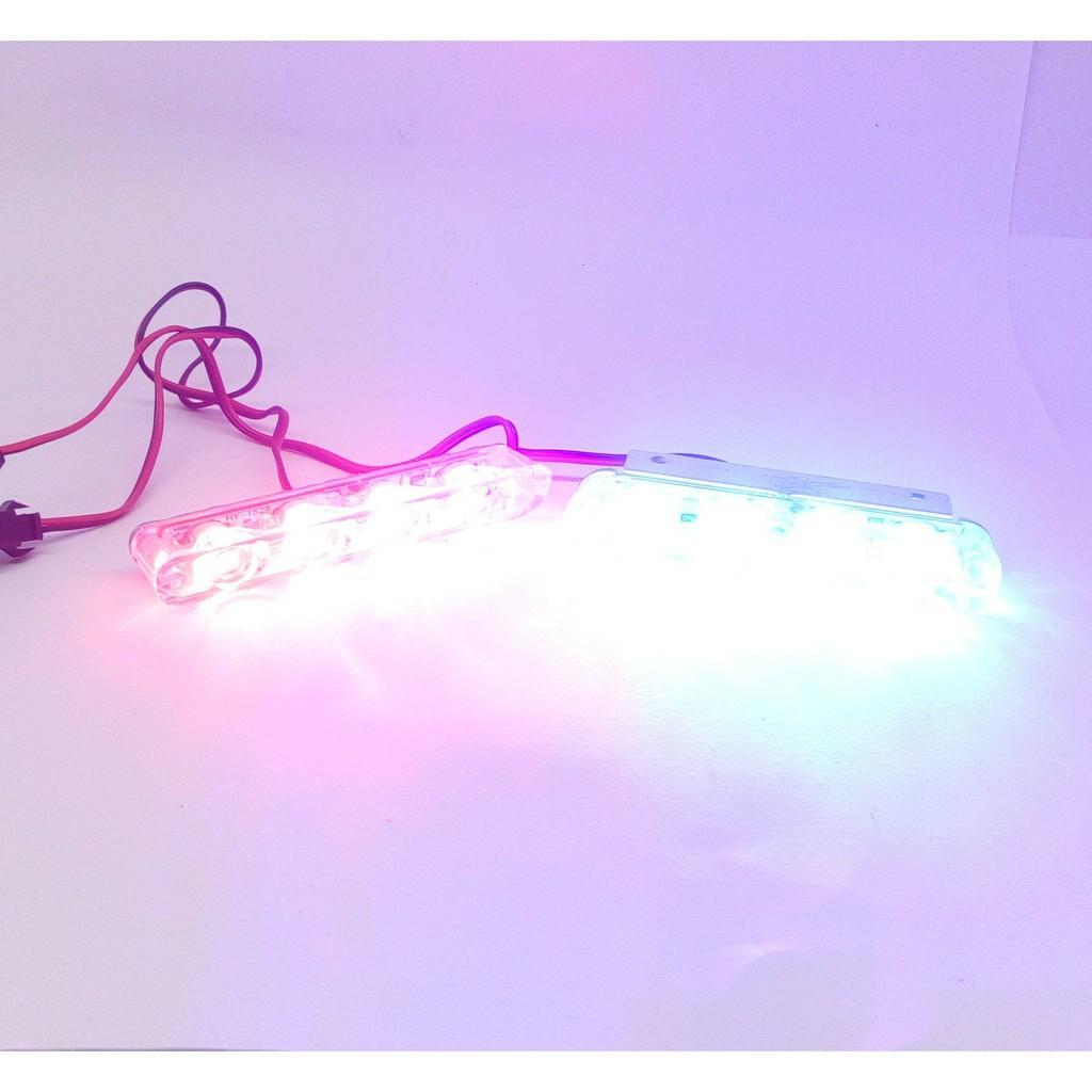 den led xe may Cặp đèn chớp xanh đỏ H1 4led ( xanh đỏ ) ( 1 bộ )
