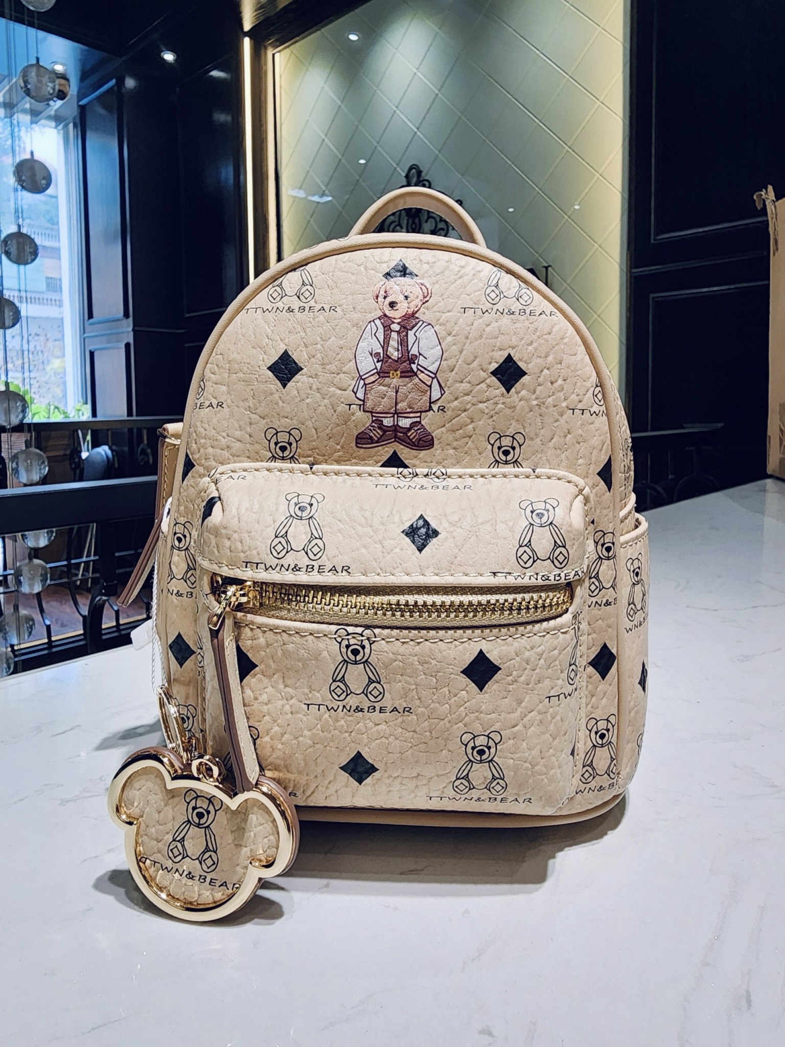 Balo ttwn bear tn3192 size s cao 21 cm
